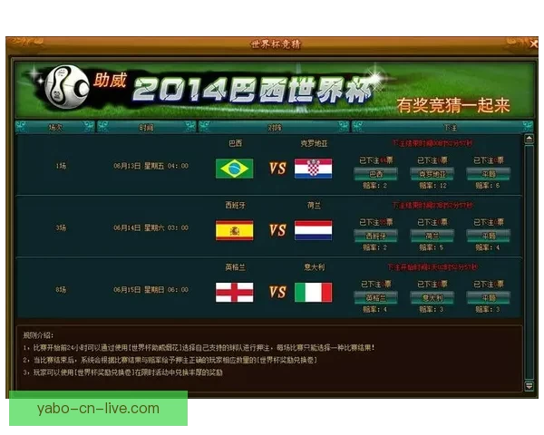 世界杯竞猜游戏网站:畅玩赛事预测、赢取丰厚奖励、享受极致竞猜体验 世界杯竞猜游戏网站:畅玩赛事预测、赢取丰厚奖励、享受极致竞猜体验